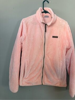 Columbia Cozy Pink Plush Full-Zip Jacket lg